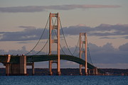 Mackinac Bridge in the Morning Sun Photograph by Keith Stokes