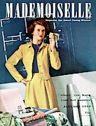 Mademoiselle Cover Featuring A Model In A Dirndl Photograph by Paul D'Ome