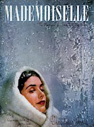 Mademoiselle Cover Featuring A Model Wearing Photograph by James Abbe Jr