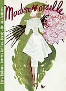 Mademoiselle Cover Featuring A Woman Carrying Photograph by Elizabeth Dauber