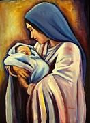 Madonna and Child Painting by Sheila Diemert