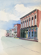 Main Street in Gosport Painting by Katherine Miller