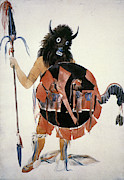 Mandan Buffalo Society Painting by Granger