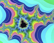 Mandelbrot Set:- Candy Pillars Photograph by Science Photo Library