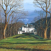 Mansion In The Woods Painting by Margaryta Yermolayeva Mansion In The Woods Painting by Margaryta Yermolayeva