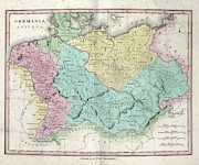Map Of Ancient Germania Photograph by Science Photo Library