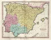 Map Of Ancient Hispania Photograph by Science Photo Library