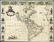 Map Of The Americas Photograph by Science Photo Library