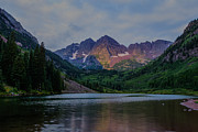 Maroon Bells Sunrise Photograph by Franz Zarda