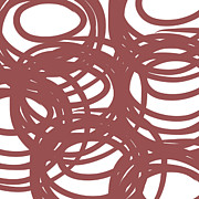 Marsala Swirls- abstract painting Painting by Linda Woods Marsala Swirls- abstract painting Painting by Linda Woods