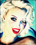Marylinesque Mixed Media by Alicia Hollinger