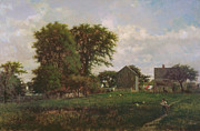 Massachusetts Landscape, 1865 Painting by George Snr. Inness