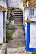 Medieval Cobblestone Street of Europe Painting by David Letts