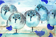 Meet the Sanderlings Painting by Dawn Derman Meet the Sanderlings Painting by Dawn Derman