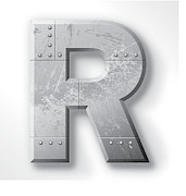 Metal Letter R Drawing by Michael-Merck