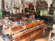Metal Machine Shop Photograph by Susan Savad Metal Machine Shop Photograph by Susan Savad