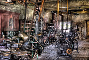 Metal Worker - Belts and Pullies Photograph by Mike Savad