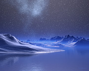 Midnight Snow Digital Art by Judi Suni Hall Midnight Snow Digital Art by Judi Suni Hall