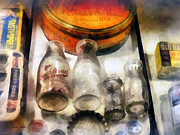 Milk Bottles in Dairy Case Photograph by Susan Savad Milk Bottles in Dairy Case Photograph by Susan Savad