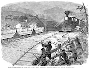Miners' War, 1874 Painting by Granger