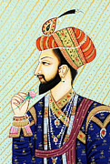 Miniature painting of mughal emperor shah jahan, India, Asia Photograph by Dinodia Photo