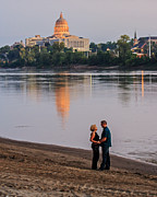 Missouri River Couple Photograph by Kevin Anderson