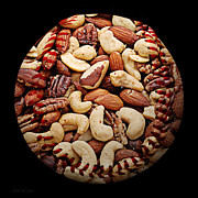Mixed Nuts Baseball Square Photograph by Andee Design