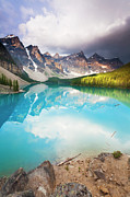 Moody Moraine Lake Photograph by Glowingearth