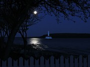 Moon Over Round Island Passage Photograph by Keith Stokes Moon Over Round Island Passage Photograph by Keith Stokes