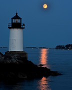 Moon over Winter Island Salem MA Photograph by Toby McGuire Moon over Winter Island Salem MA Photograph by Toby McGuire