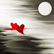 Moonlight And In Love Digital Art by Andee Design