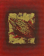 Moray eel Painting by Konni Jensen