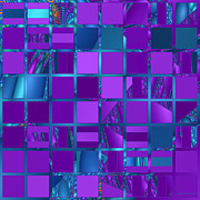 Mosaic in Purple and Teal Digital Art by Judi Suni Hall Mosaic in Purple and Teal Digital Art by Judi Suni Hall