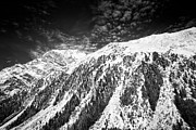 Mountain in winter black and white Austria Photograph by Matthias Hauser