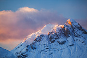 Mountain peak in the italian alps at sunset Photograph by Matteo Colombo