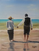 Mr. Carson and Mrs. Hughes Painting by Bev Conover