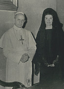 Mrs. Jacqueline Kennedy May Face Church Ran. Photograph by Retro Images Archive