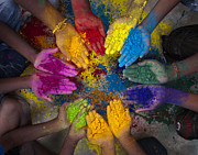 Multicoloured Hands Photograph by Tim Gainey