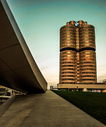 munich - BMW office - vintage Photograph by Hannes Cmarits