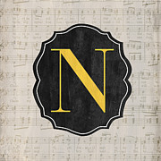Musical Monogram Painting by Debbie DeWitt