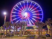 Myrtle Beach Sky Wheel Photograph by Mike Covington