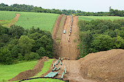 Natural Gas Pipeline Construction Photograph by Science Photo Library