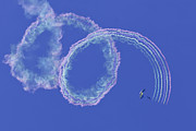 Navy Seal Leap Frogs Rainbow Smoke Photograph by Donna Corless