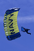 Navy Seals Leap Frogs About to Land Photograph by Donna Corless