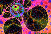 Neonosphere Digital Art by Ann Stretton Neonosphere Digital Art by Ann Stretton