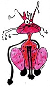 New Cat Drawing by James and Donna Daugherty