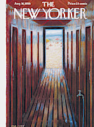 New Yorker August 16th, 1958 Painting by Edna Eicke