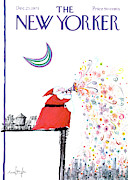 New Yorker December 25th, 1971 Painting by Ronald Searle