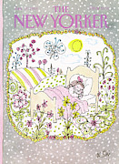 New Yorker January 13th, 1986 Painting by William Steig
