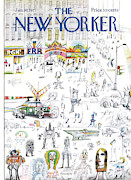 New Yorker January 16th, 1971 Painting by Saul Steinberg